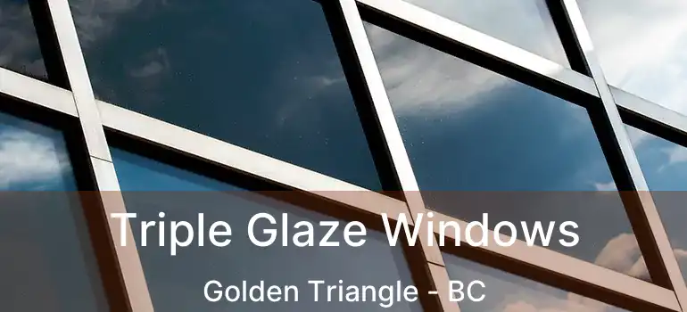  Triple Glaze Windows Golden Triangle - BC