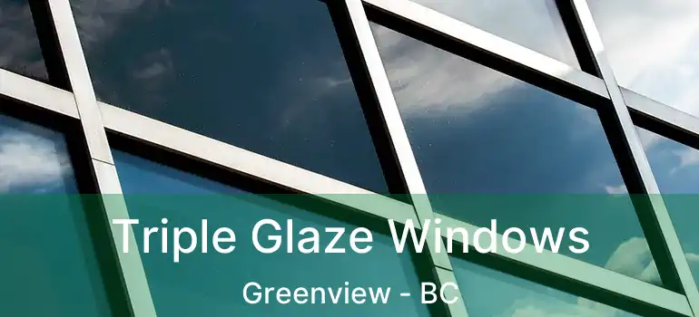  Triple Glaze Windows Greenview - BC