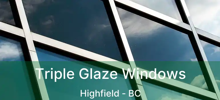  Triple Glaze Windows Highfield - BC