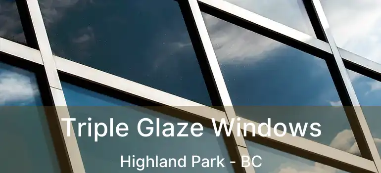  Triple Glaze Windows Highland Park - BC