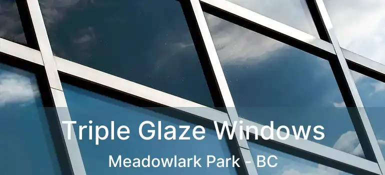  Triple Glaze Windows Meadowlark Park - BC