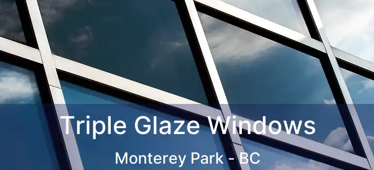  Triple Glaze Windows Monterey Park - BC