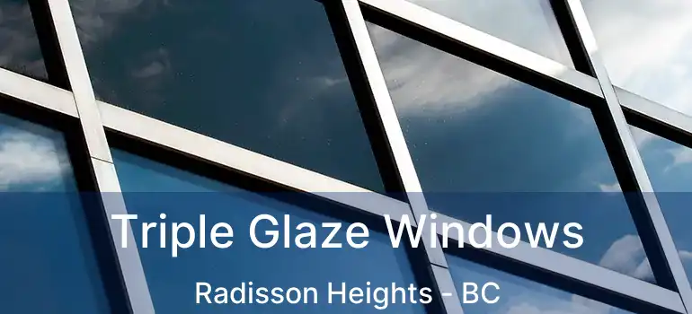  Triple Glaze Windows Radisson Heights - BC