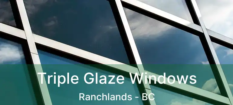  Triple Glaze Windows Ranchlands - BC