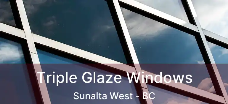  Triple Glaze Windows Sunalta West - BC