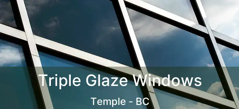  Triple Glaze Windows Temple - BC