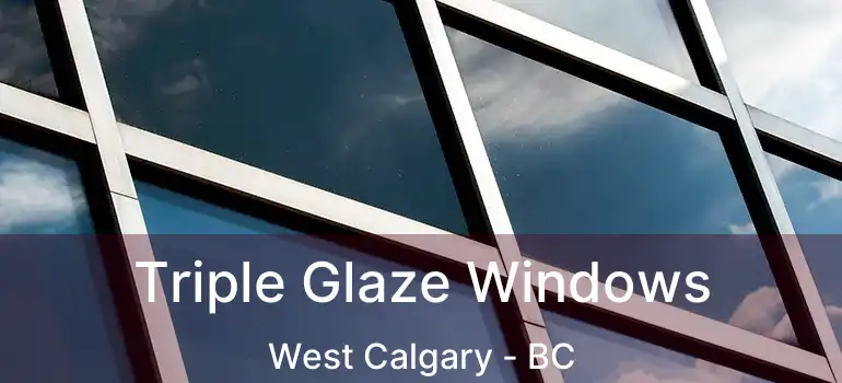  Triple Glaze Windows West Calgary - BC