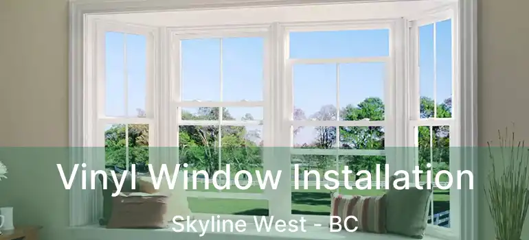  Vinyl Window Installation Skyline West - BC