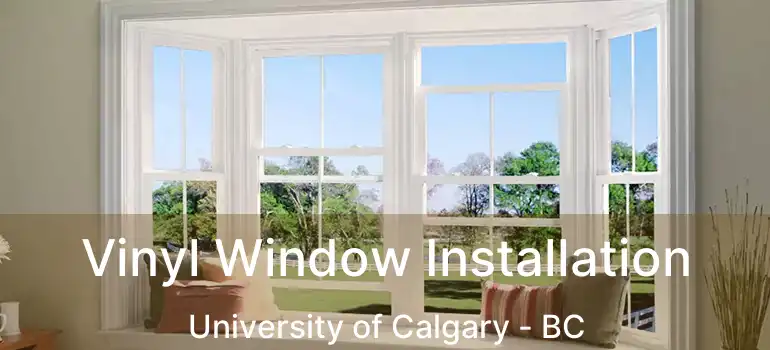  Vinyl Window Installation University of Calgary - BC