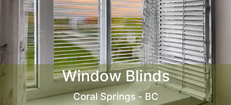  Window Blinds Coral Springs - BC