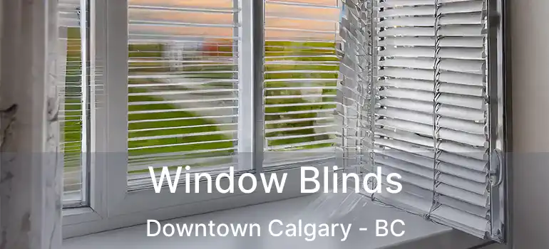  Window Blinds Downtown Calgary - BC