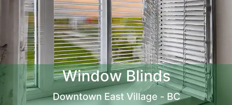  Window Blinds Downtown East Village - BC