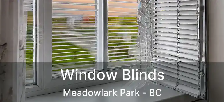  Window Blinds Meadowlark Park - BC