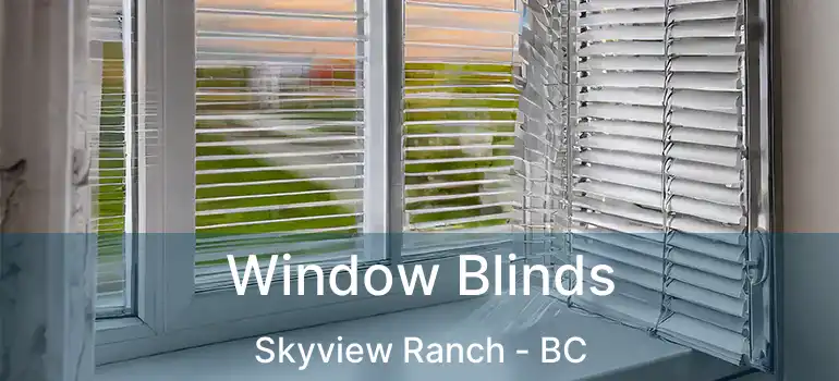  Window Blinds Skyview Ranch - BC