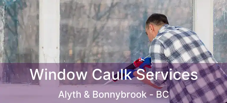  Window Caulk Services Alyth & Bonnybrook - BC