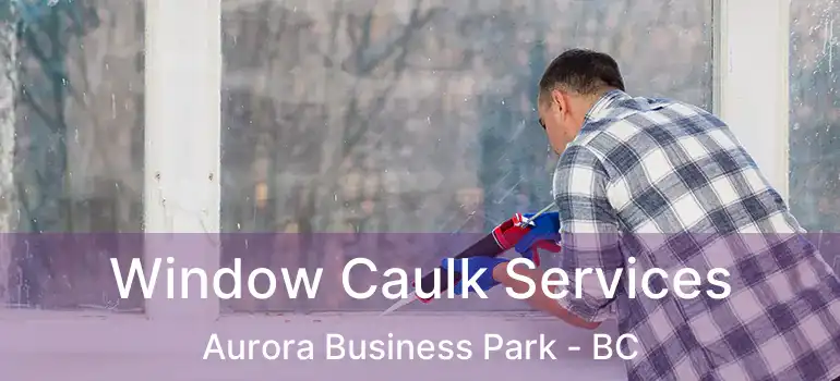  Window Caulk Services Aurora Business Park - BC