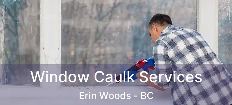  Window Caulk Services Erin Woods - BC