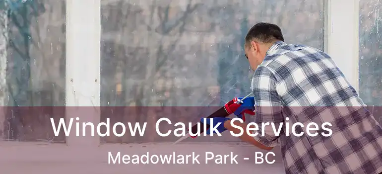  Window Caulk Services Meadowlark Park - BC