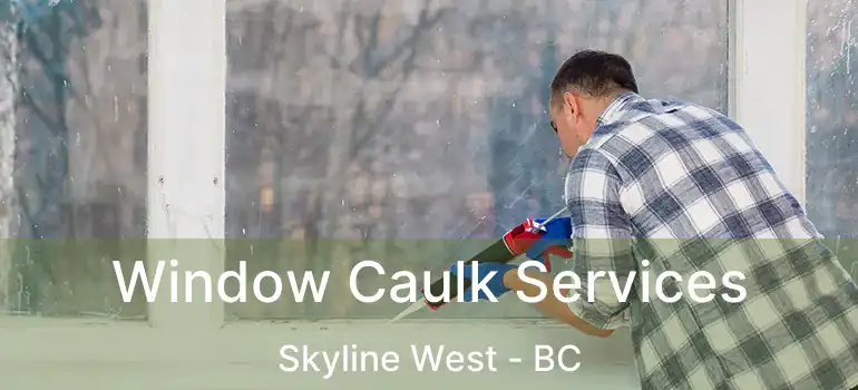  Window Caulk Services Skyline West - BC