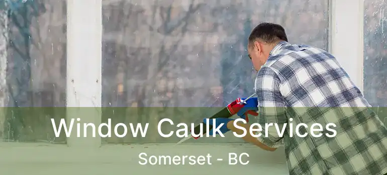 Window Caulk Services Somerset - BC