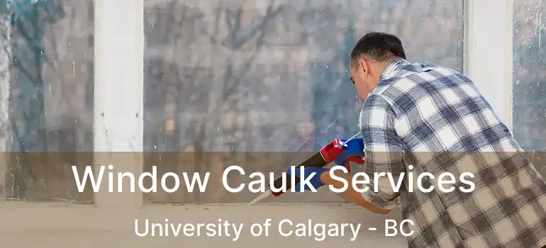  Window Caulk Services University of Calgary - BC