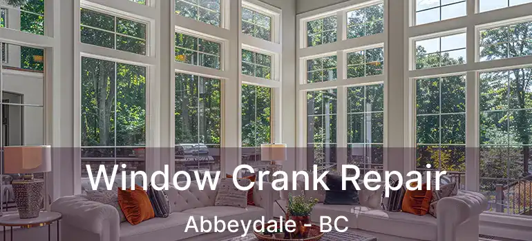  Window Crank Repair Abbeydale - BC