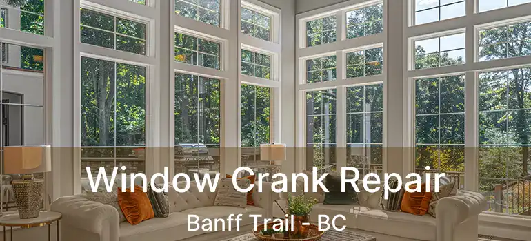  Window Crank Repair Banff Trail - BC