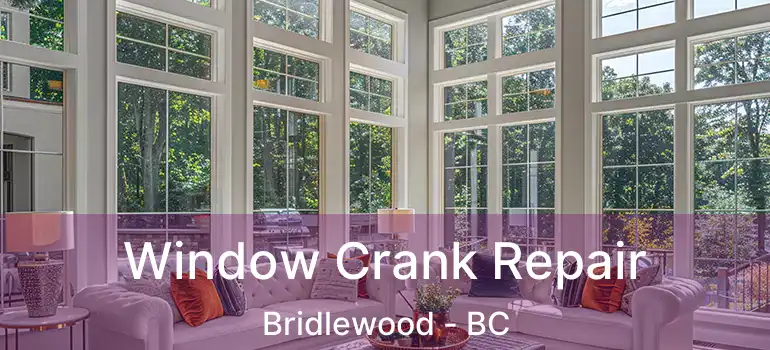  Window Crank Repair Bridlewood - BC