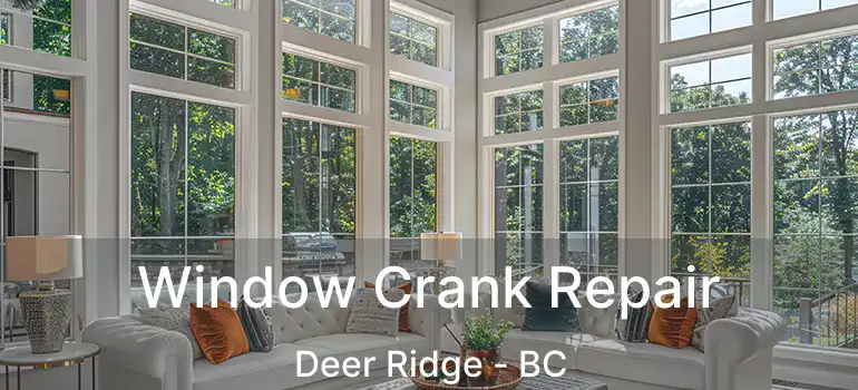  Window Crank Repair Deer Ridge - BC