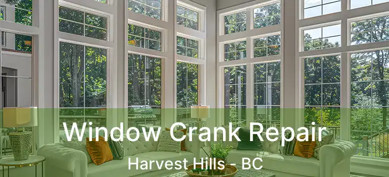  Window Crank Repair Harvest Hills - BC