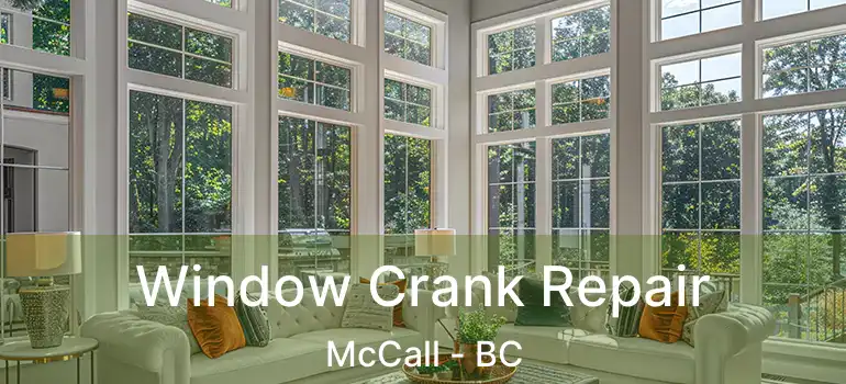  Window Crank Repair McCall - BC