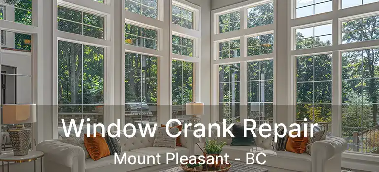  Window Crank Repair Mount Pleasant - BC