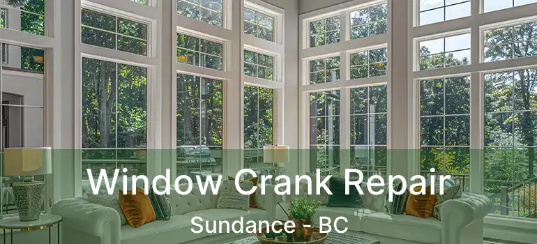  Window Crank Repair Sundance - BC