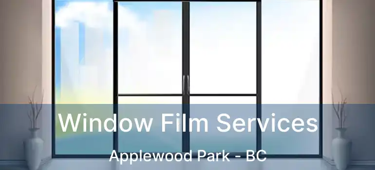  Window Film Services Applewood Park - BC