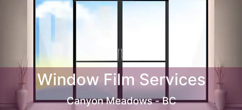  Window Film Services Canyon Meadows - BC