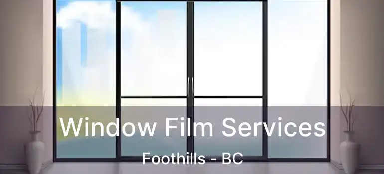  Window Film Services Foothills - BC