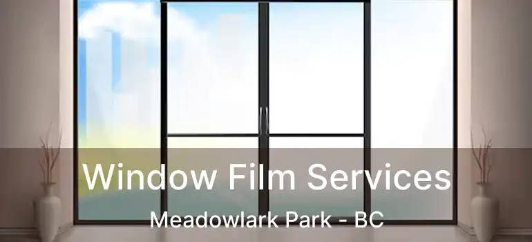  Window Film Services Meadowlark Park - BC