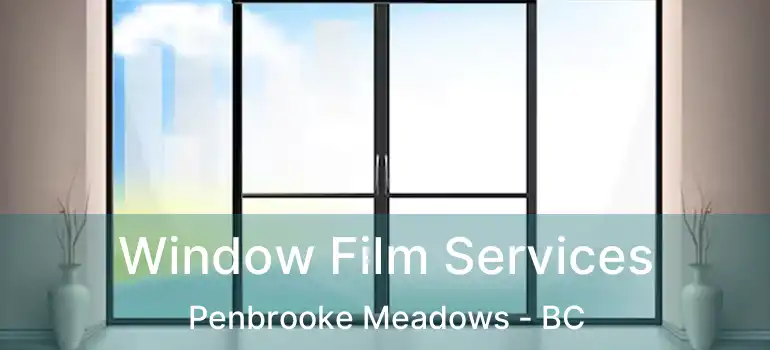  Window Film Services Penbrooke Meadows - BC