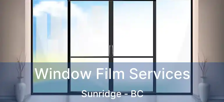  Window Film Services Sunridge - BC