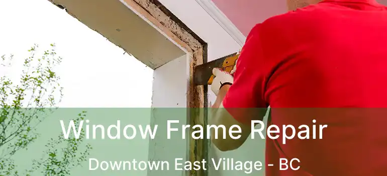  Window Frame Repair Downtown East Village - BC