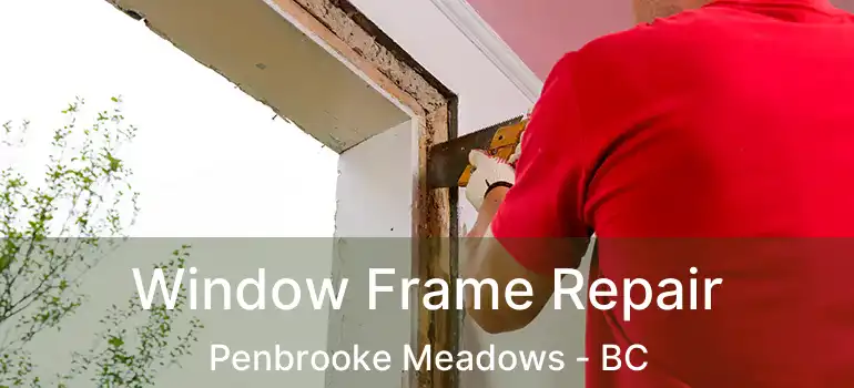 Window Frame Repair Penbrooke Meadows - BC
