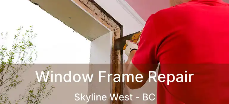  Window Frame Repair Skyline West - BC