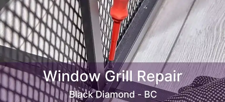 Window Grill Repair Black Diamond - BC