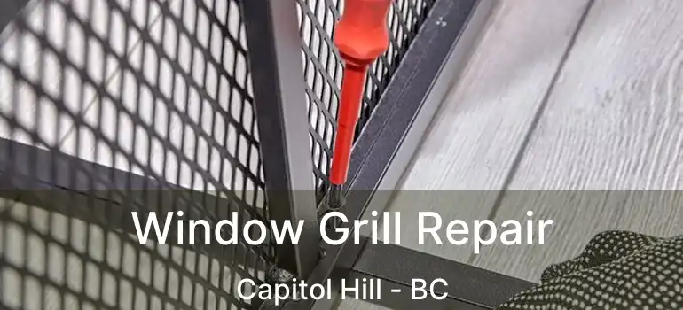  Window Grill Repair Capitol Hill - BC