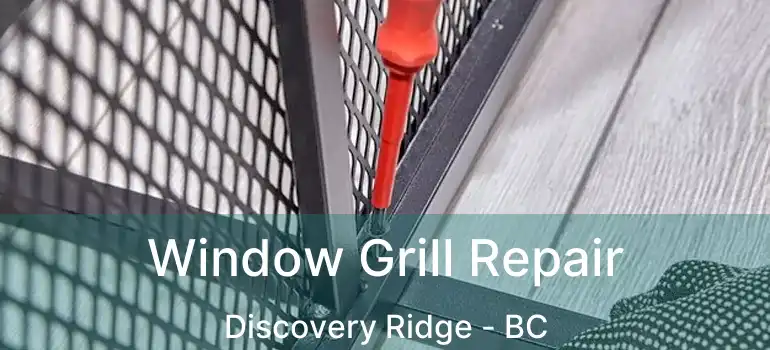  Window Grill Repair Discovery Ridge - BC