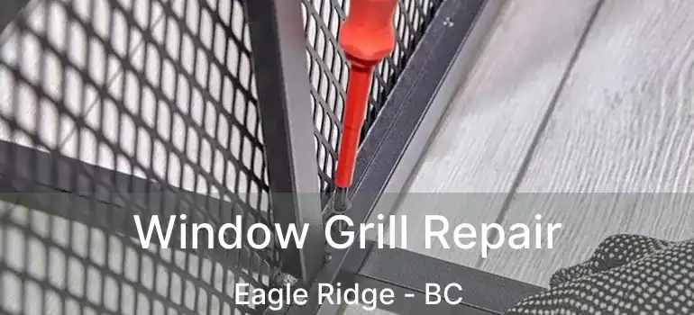 Window Grill Repair Eagle Ridge - BC