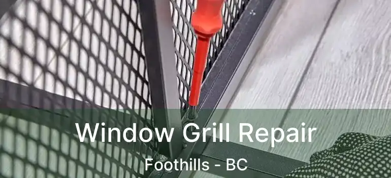  Window Grill Repair Foothills - BC