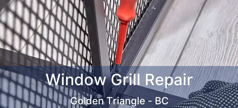  Window Grill Repair Golden Triangle - BC