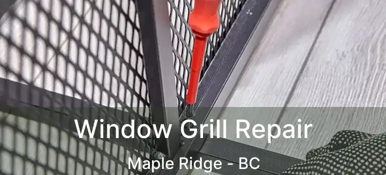  Window Grill Repair Maple Ridge - BC