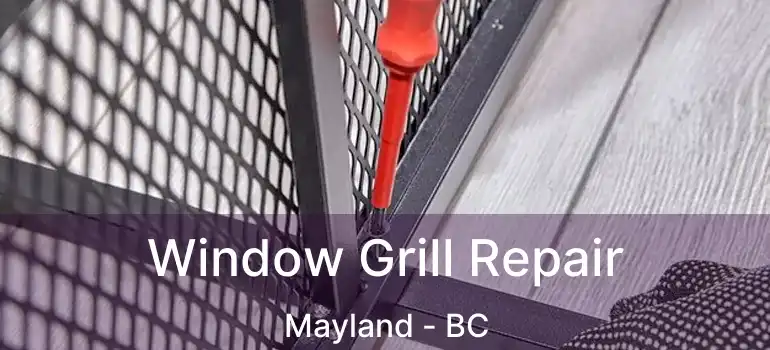  Window Grill Repair Mayland - BC
